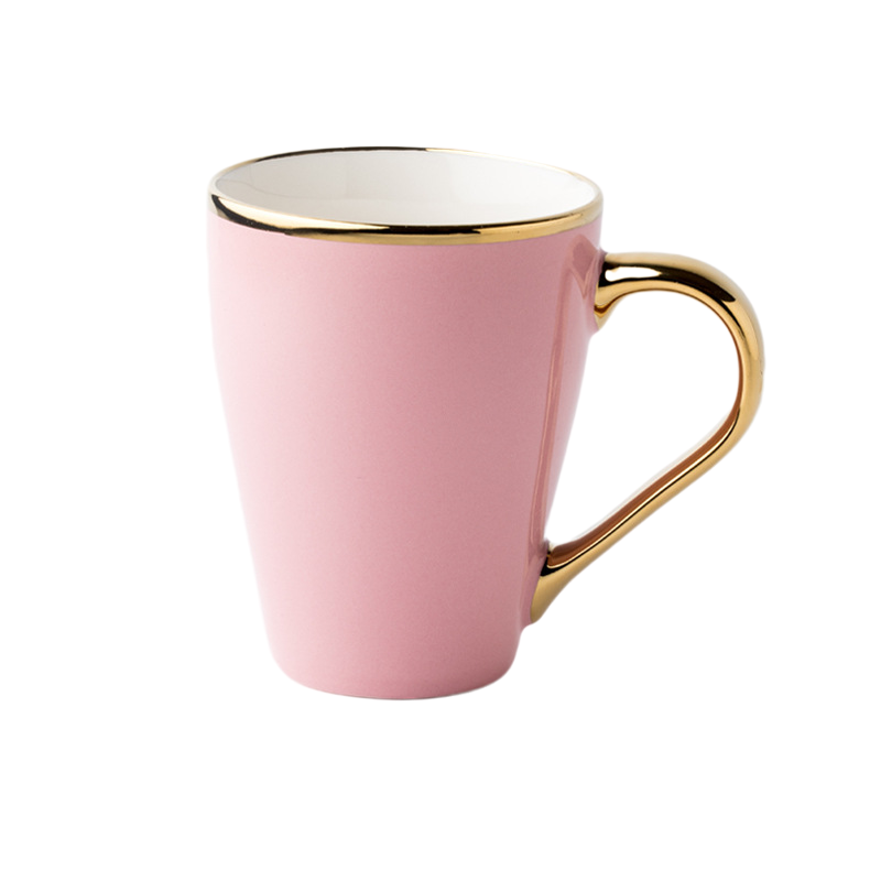 12 oz. Advertising Golden Handle Ceramic Mugs for Coffee Tea 16