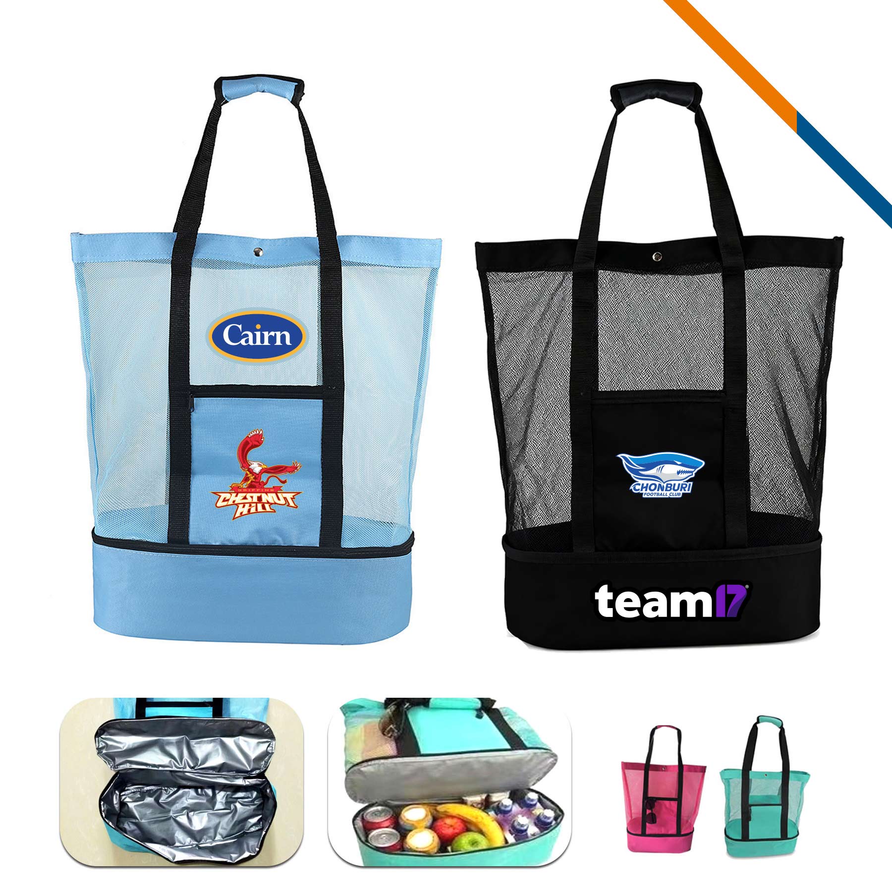 CoolSack 2in1 Mesh PEVA Cooler Tote Bag 2