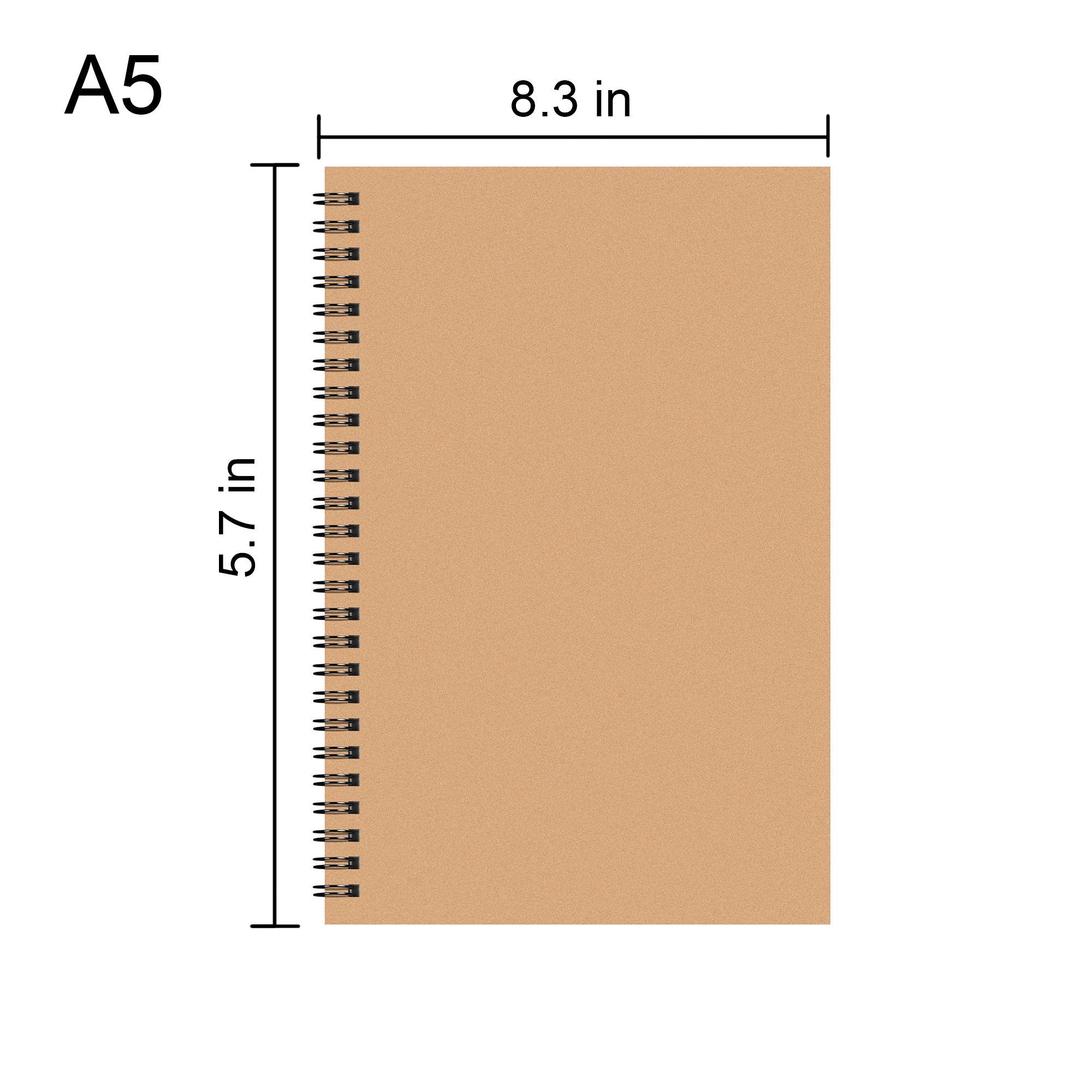 A5 Hardcover Leather Notebook 5