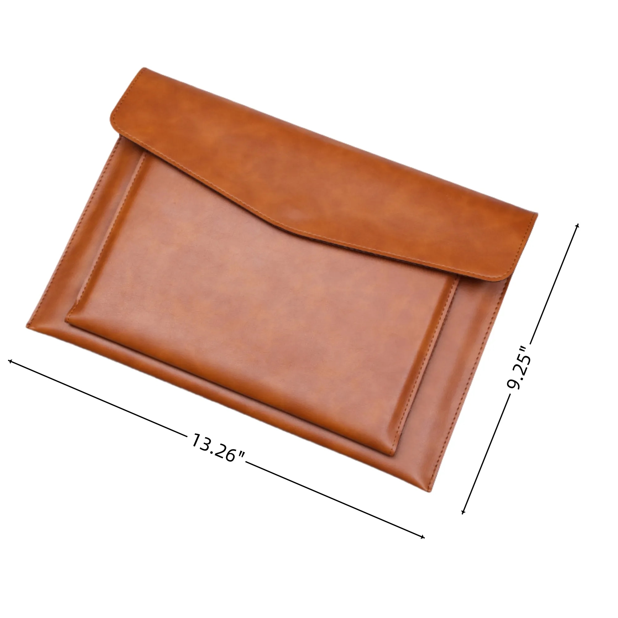 Leather A4 Envelop Document Folder File Bag Free Shipping 3