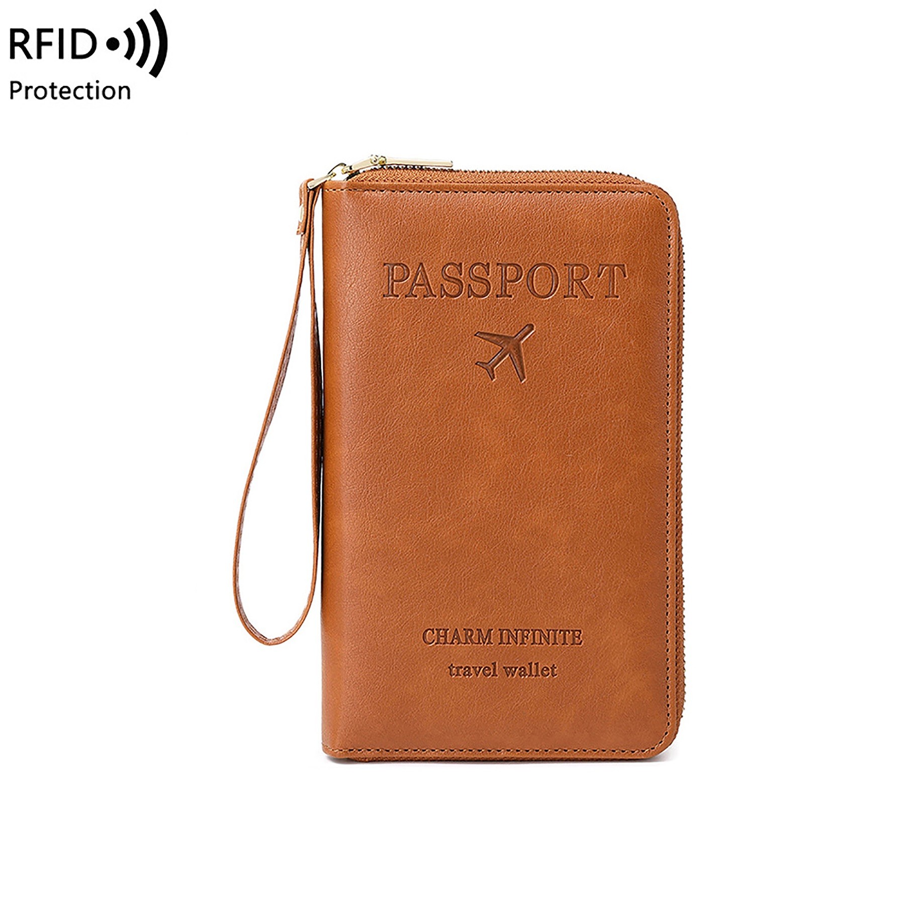 Long Leather Passport Case 5