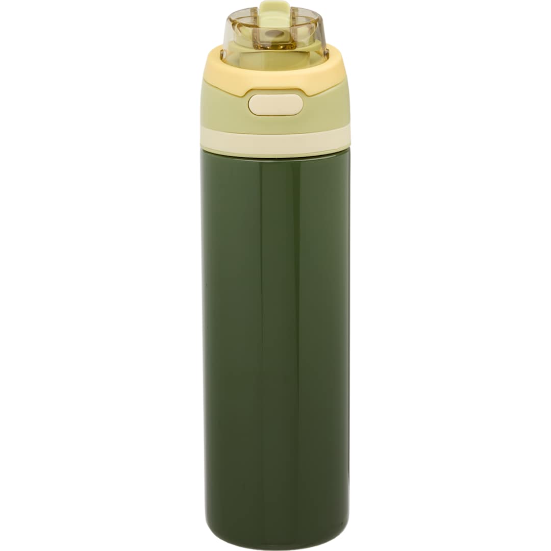Elvin 28oz Recycled Stainless Flip Straw Bottle, custom water bottle with logo imprint 5