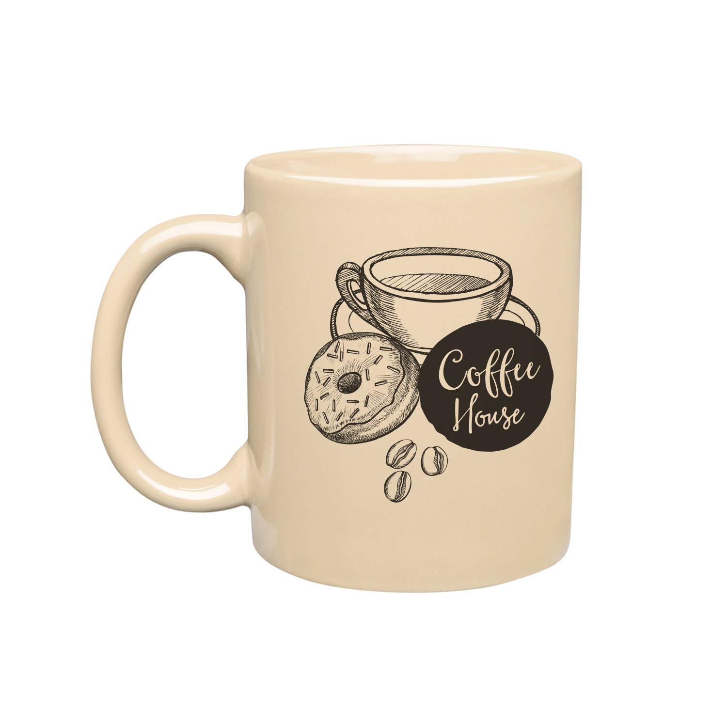 11 oz. Ceramic Custom Mug (1 Color Imprint) 13