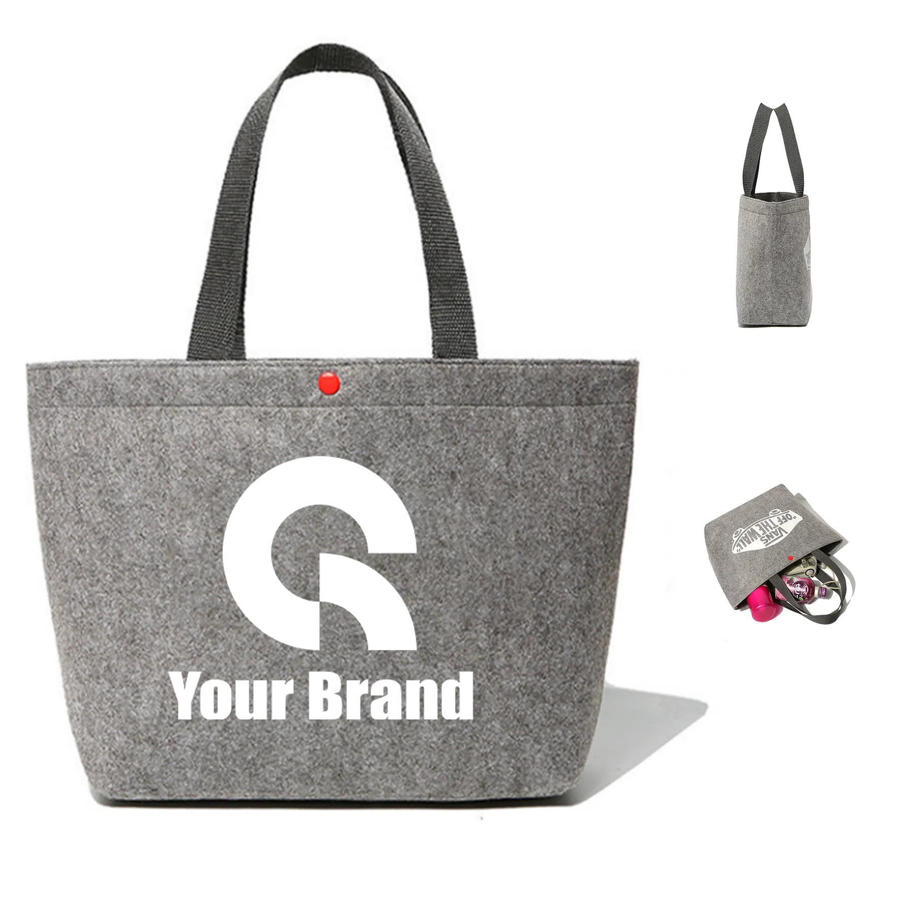 Felt Shell Tote Bag 3