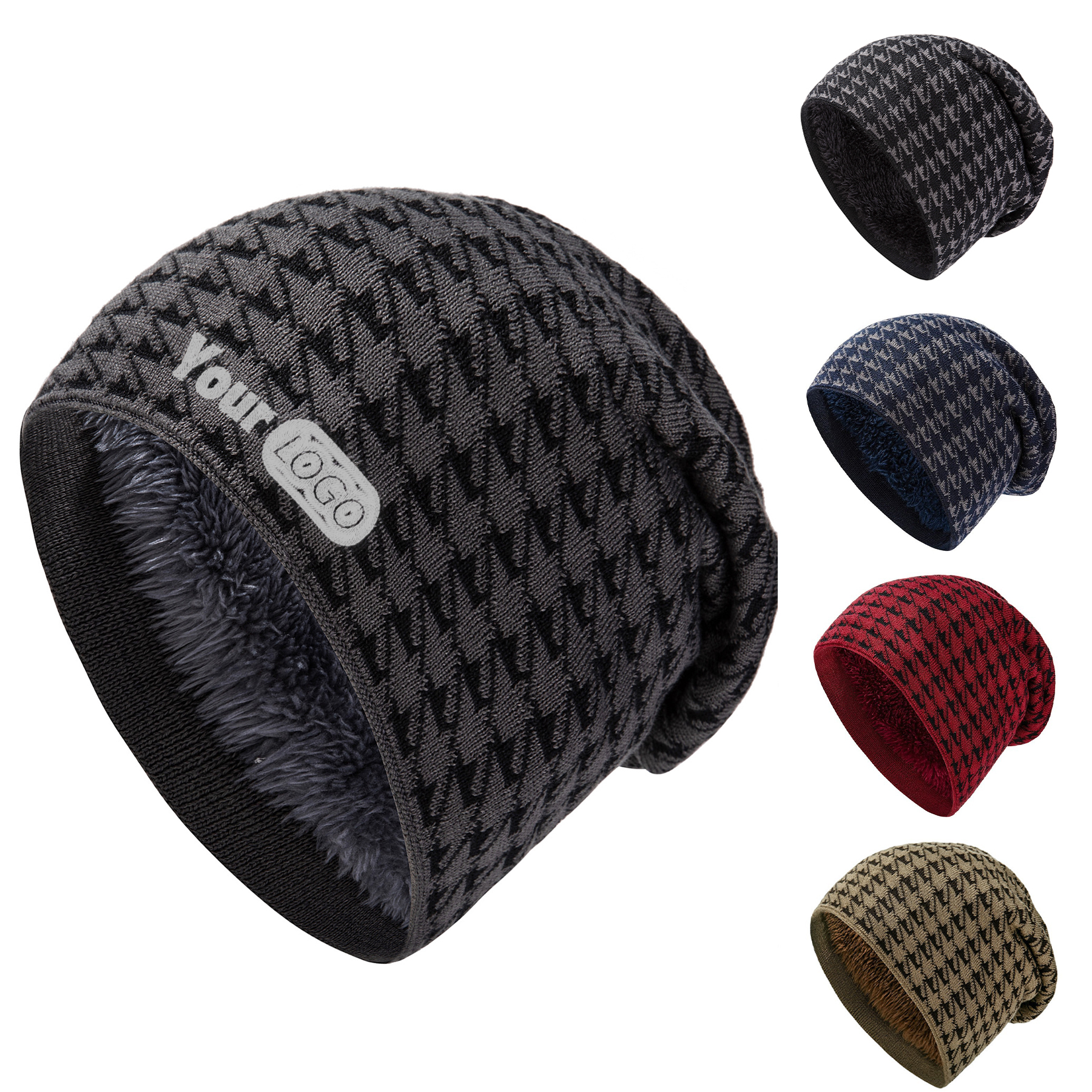 Mens Plus Fleece Ear Protection Hat 2