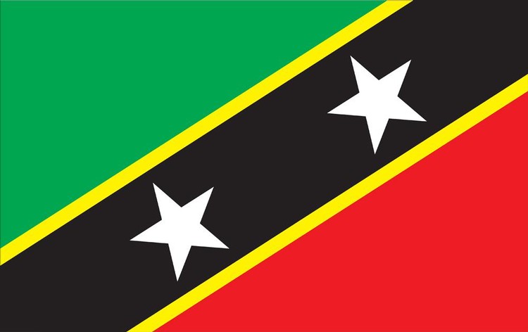 St Chris Nevis Flag - 5' x 8' - Nylon 2