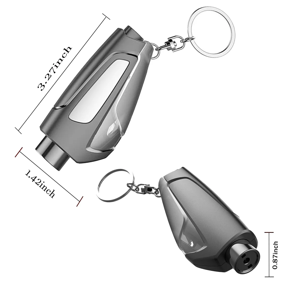 Upgrade Mini Durable Car Broken Window Hammer Key-Chain 8