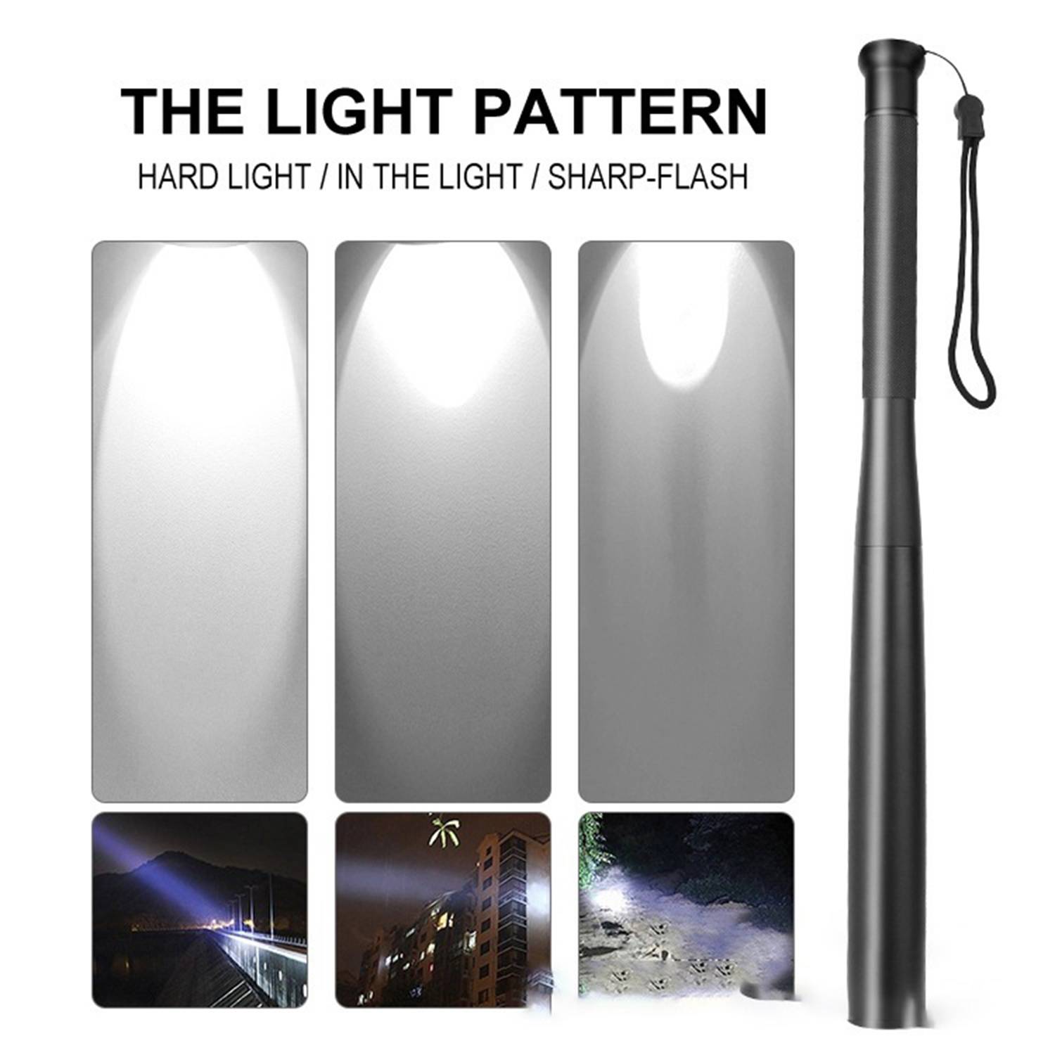 Multi Functional Self-Defense Baseball Bat Flashlight 5