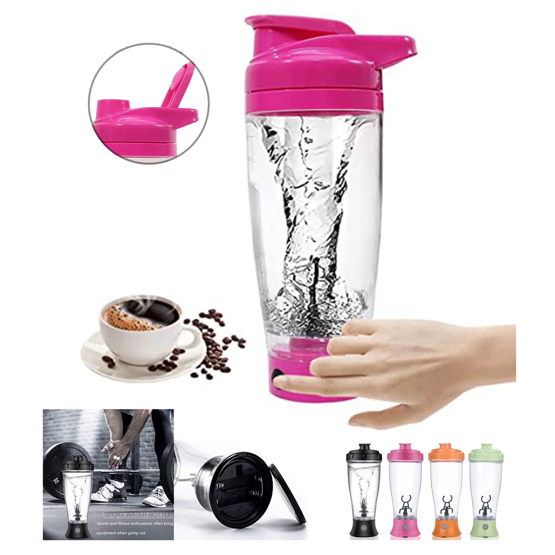 Self Mixing Mug Electric Protein Shaker Bottle 1
