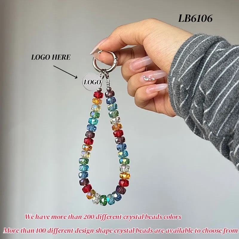 Anti Theft Crystal Beaded Phone Strap 4