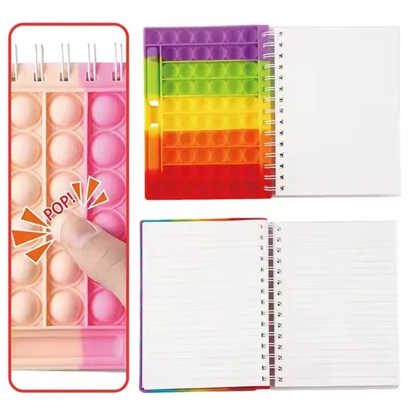 A5 Pop It Stress Reliever Cute Journals With Pen 3