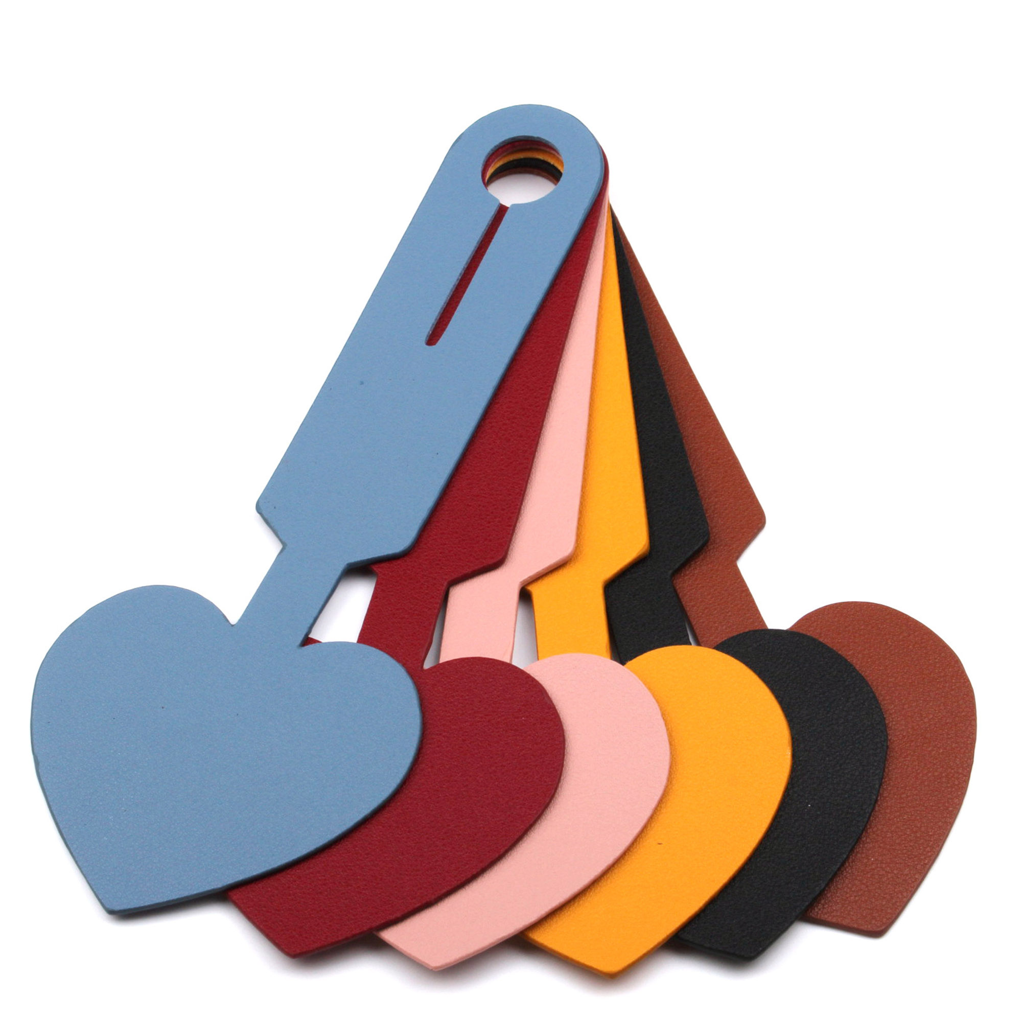 Heart Shaped PU Leather Luggage Tags 8
