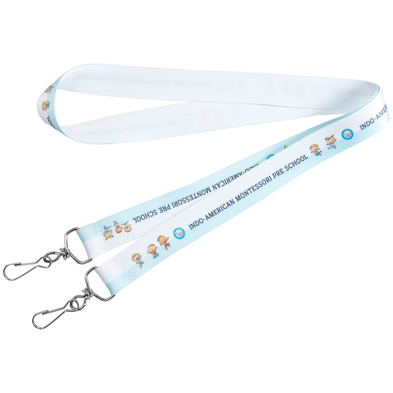 Open Ended Double Clip Full Color Lanyards 12