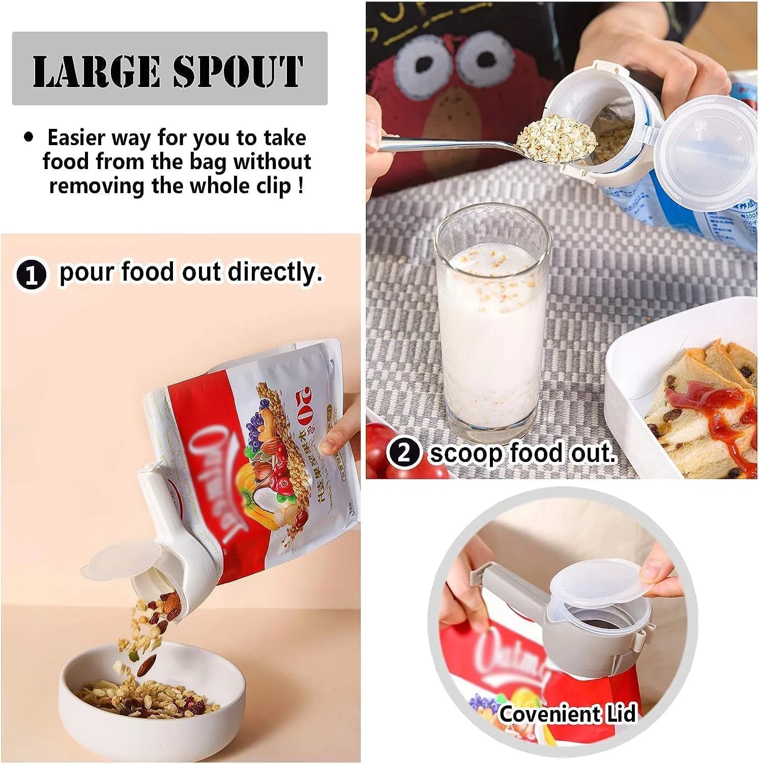 4pcs Bag Clips for Food 5