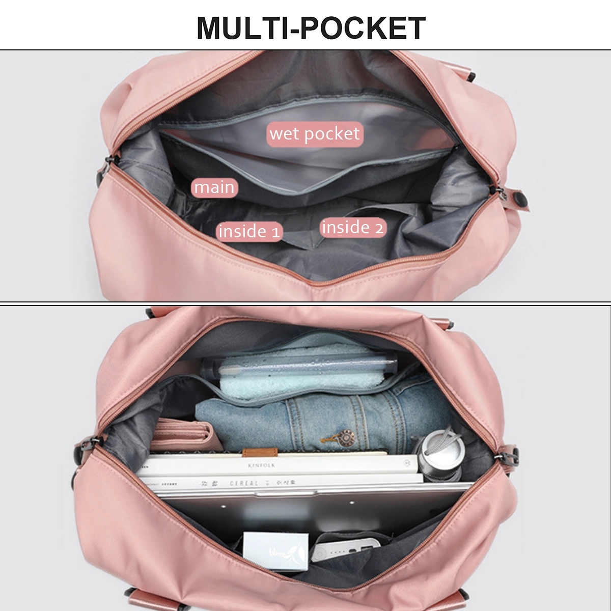 Tote Gym Bag Travel Duffel Sports Large 6