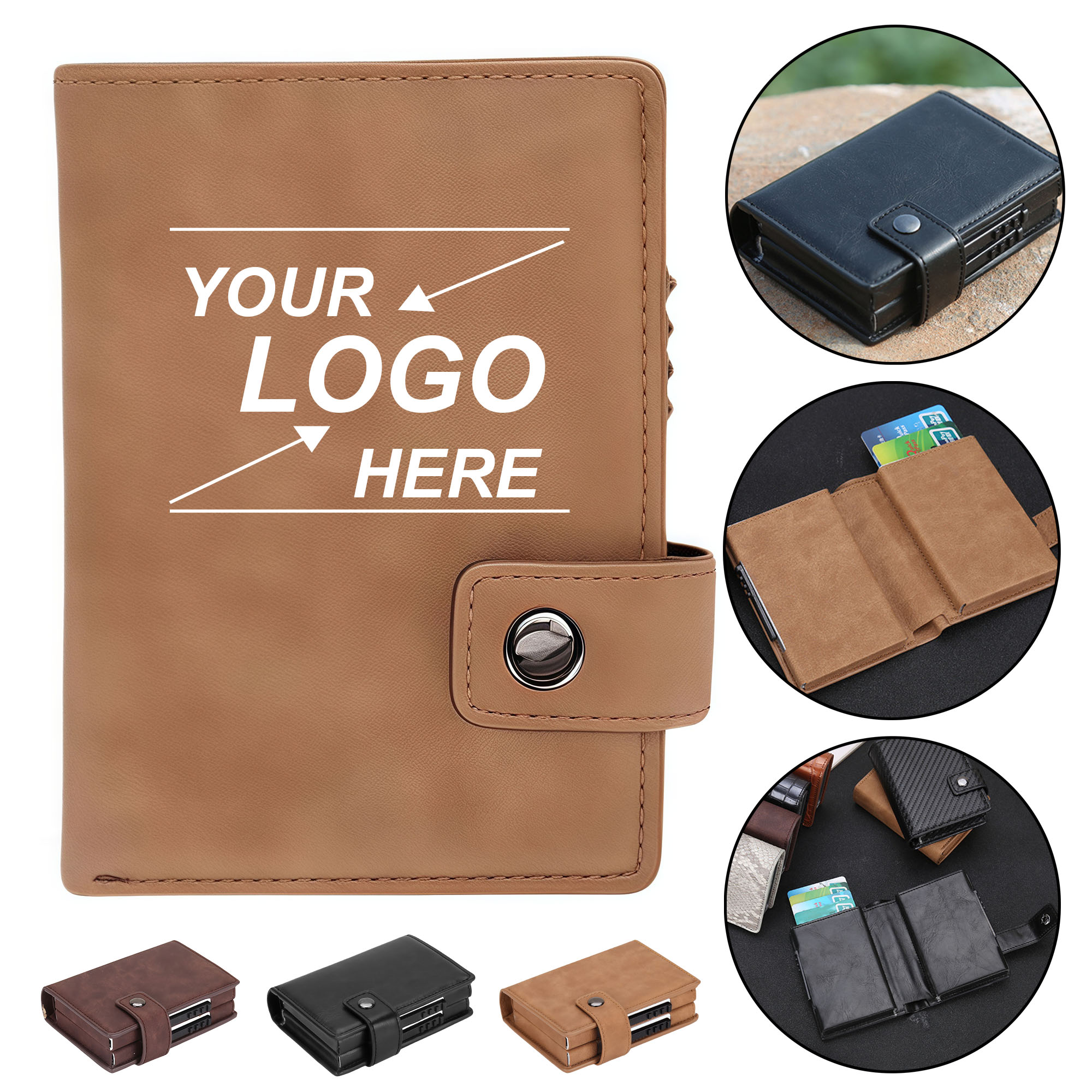 Dual Slot Aluminum Card Holder - RFID Blocking Credit Card Wallet 1