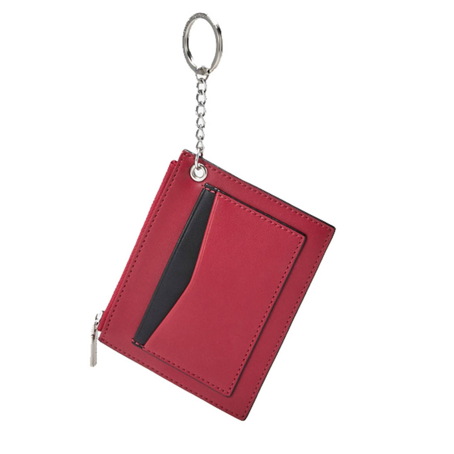PU Leather Coin Purse W/ Keychain 3