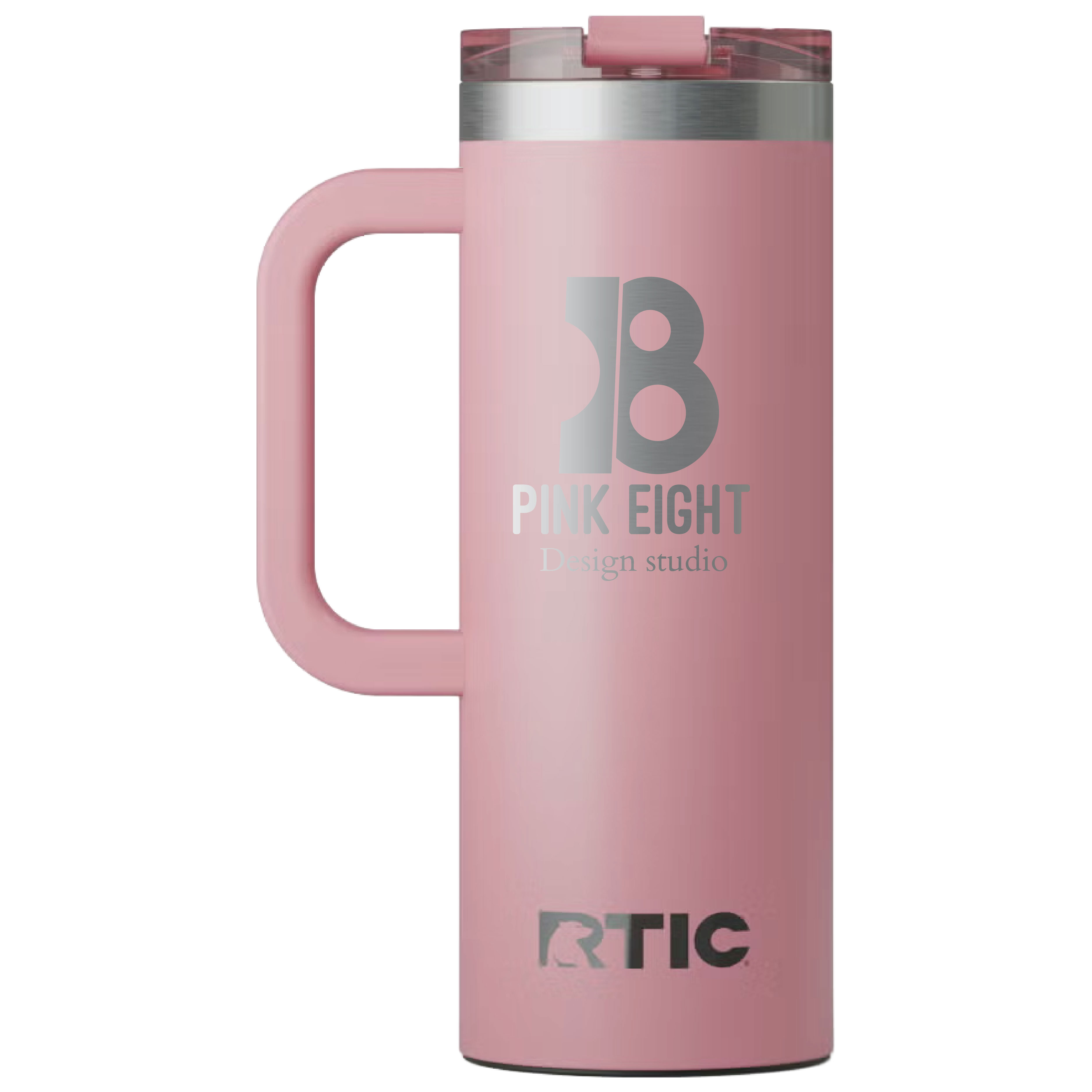 RTIC 20oz Ringed Stainless Steel Ceramic Lined Travel Mug 50