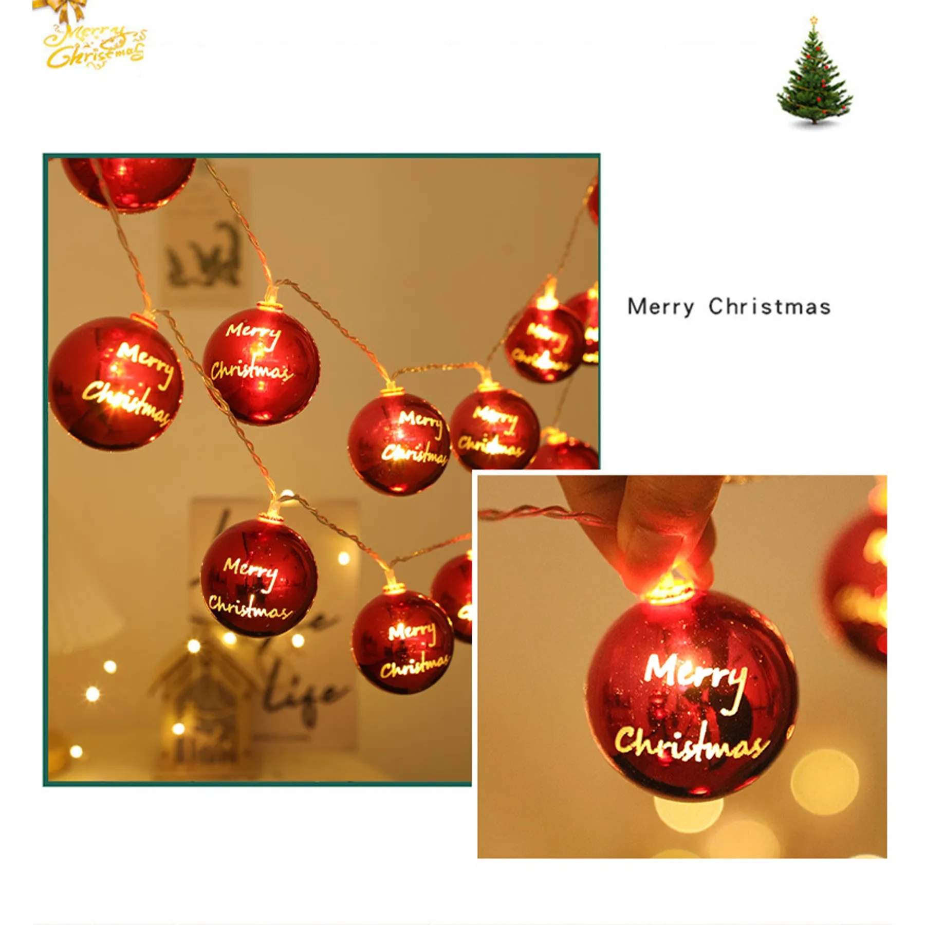 Christmas Ball Ornaments With Led Lights 8