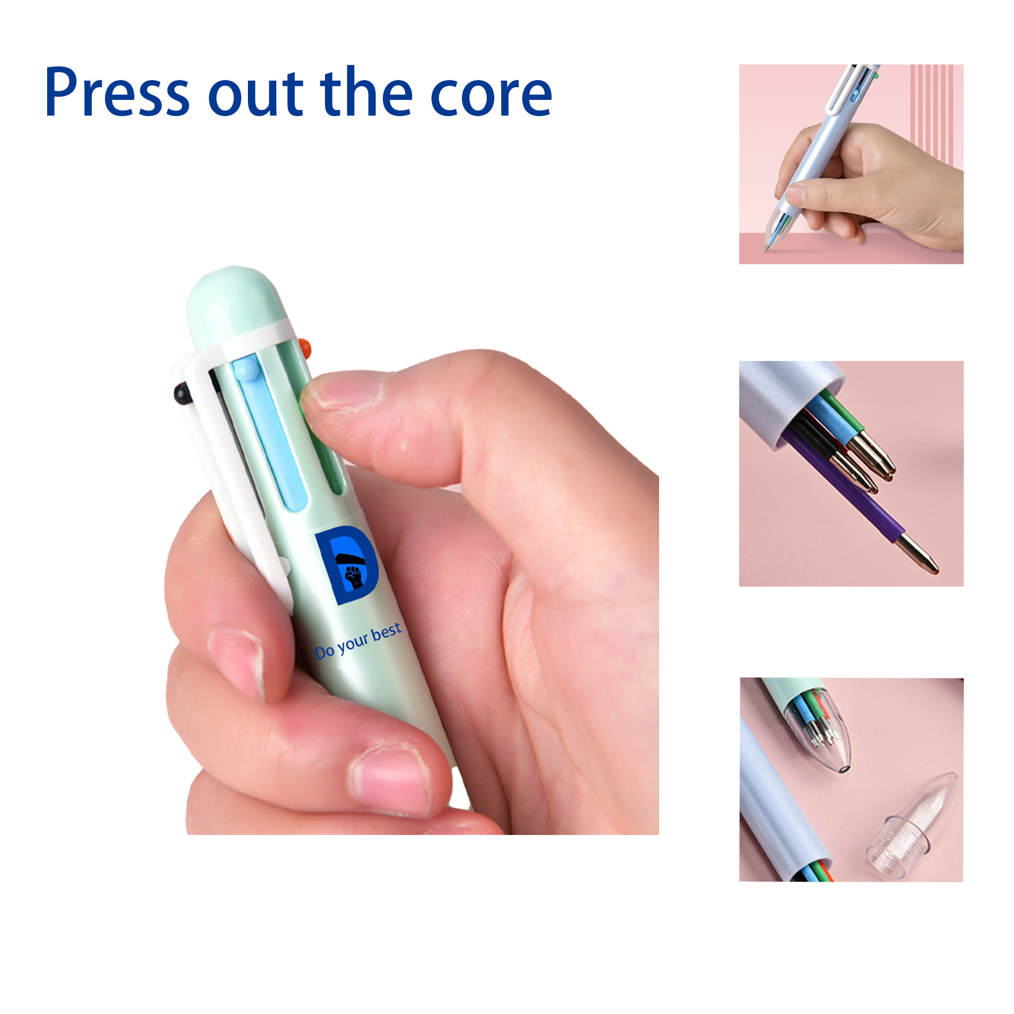 6Shade Slim Barrel Pen 1