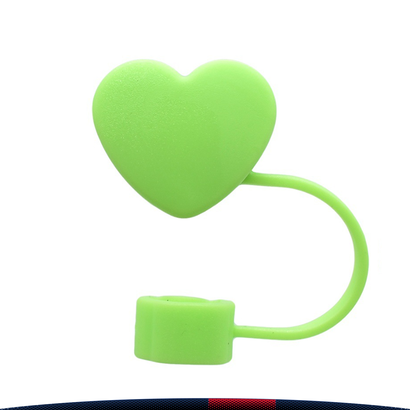 Sippa Heart-Shaped PVC Straw Topper 12