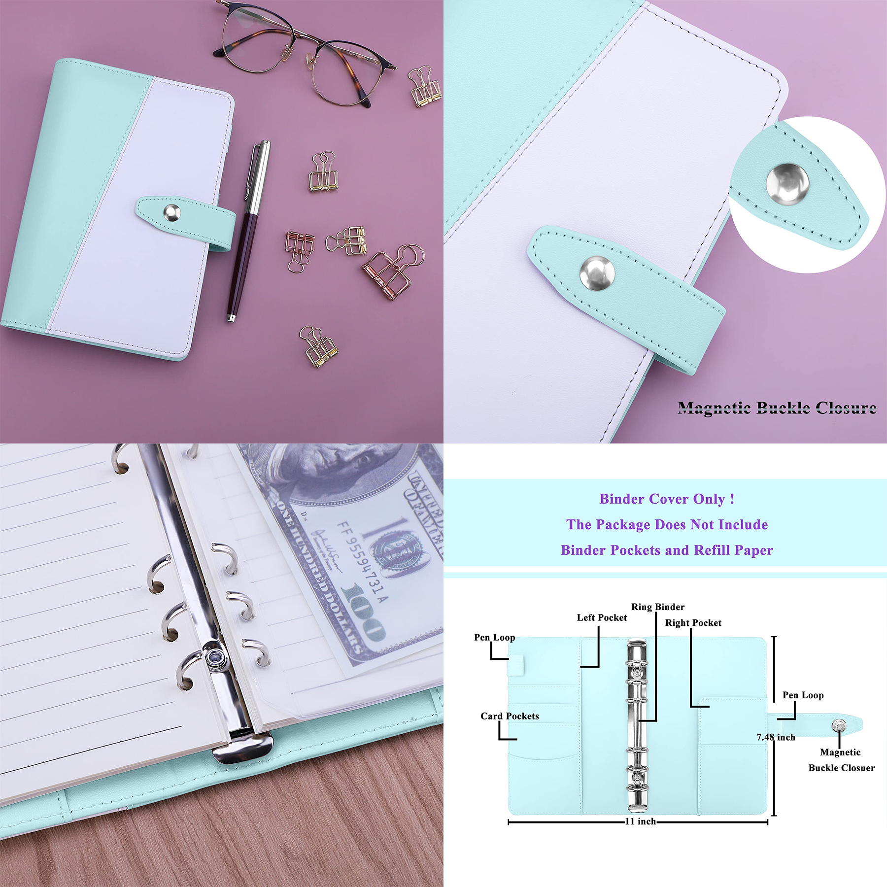 A6 PU Leather Notebook Binder 2