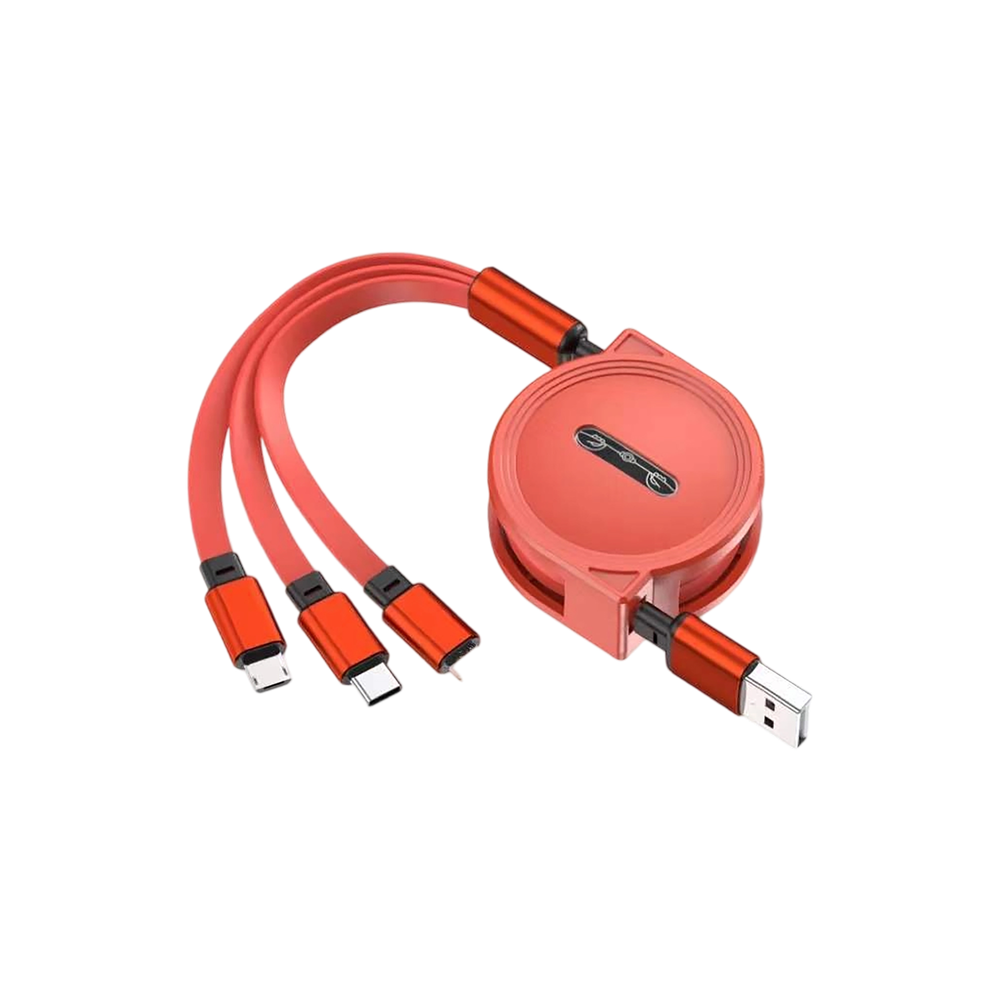 Retractable Multi Connector Charging Cable 3 in1 Design 2