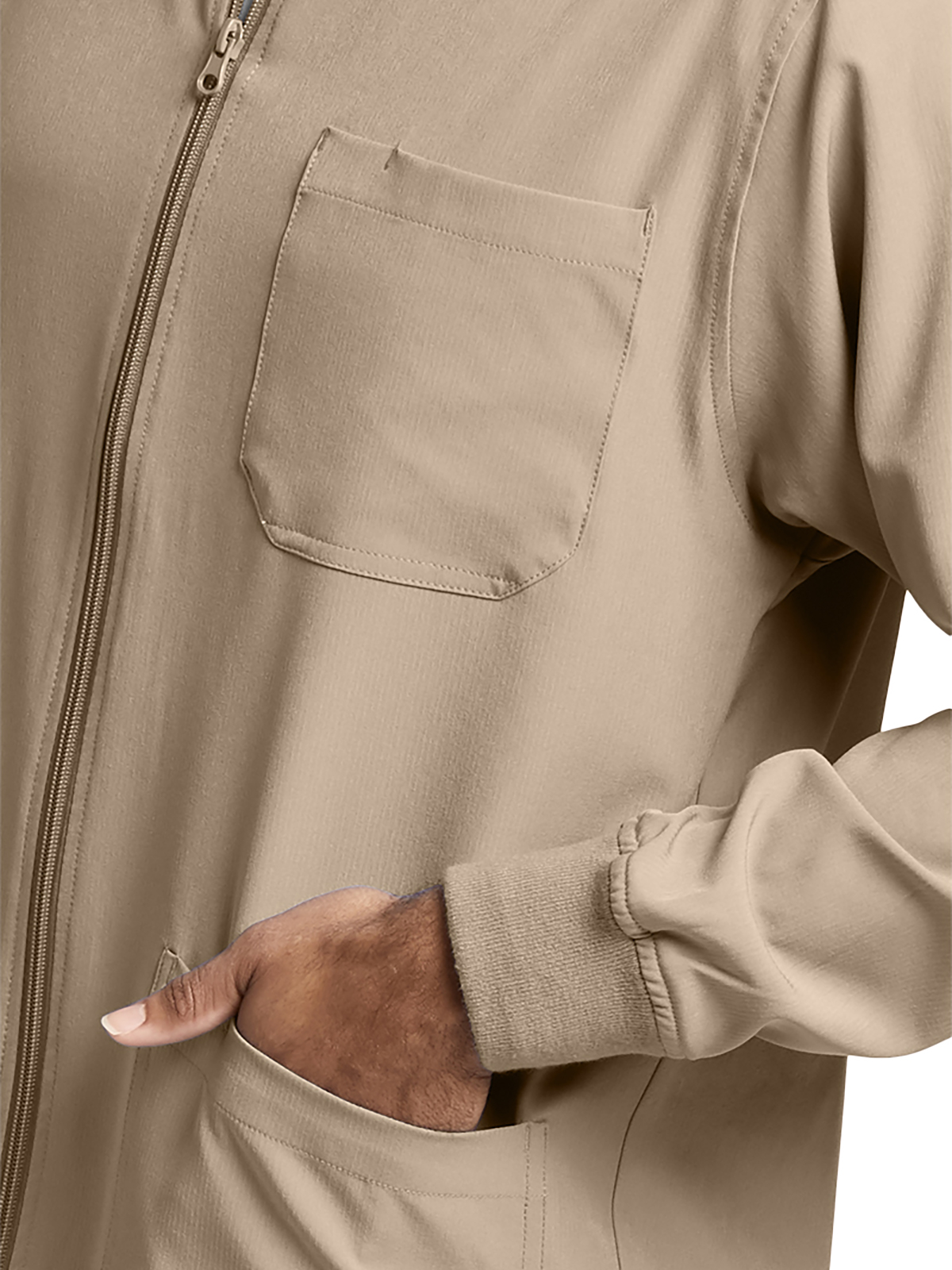 Skechers - Men's Three-Pocket Zip-Up Structure Warm-Up Scrub Jacket 2