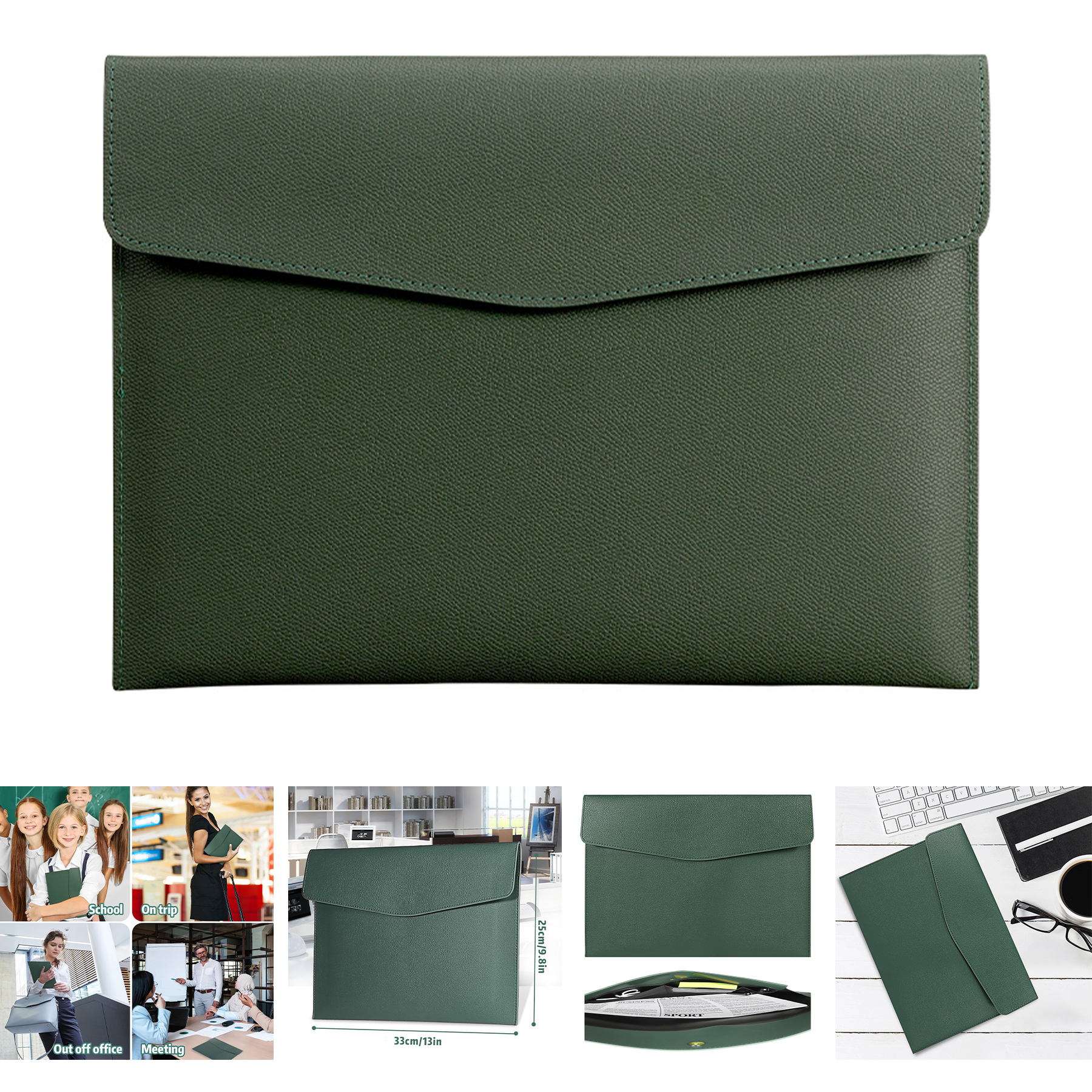 Leather Document File Folder 2