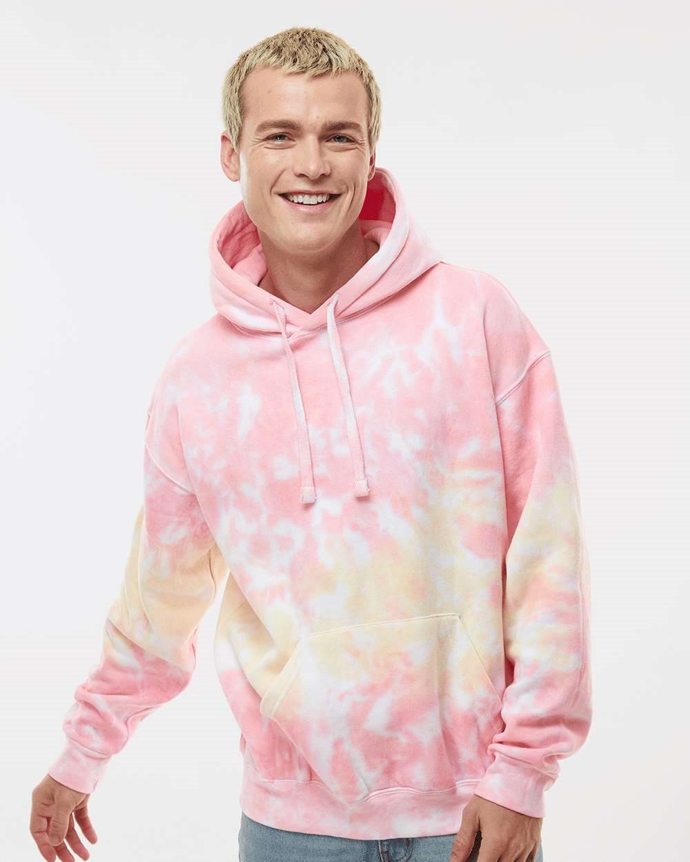 Unisex Tie-Dyed Hooded Sweatshirt - 8777 37