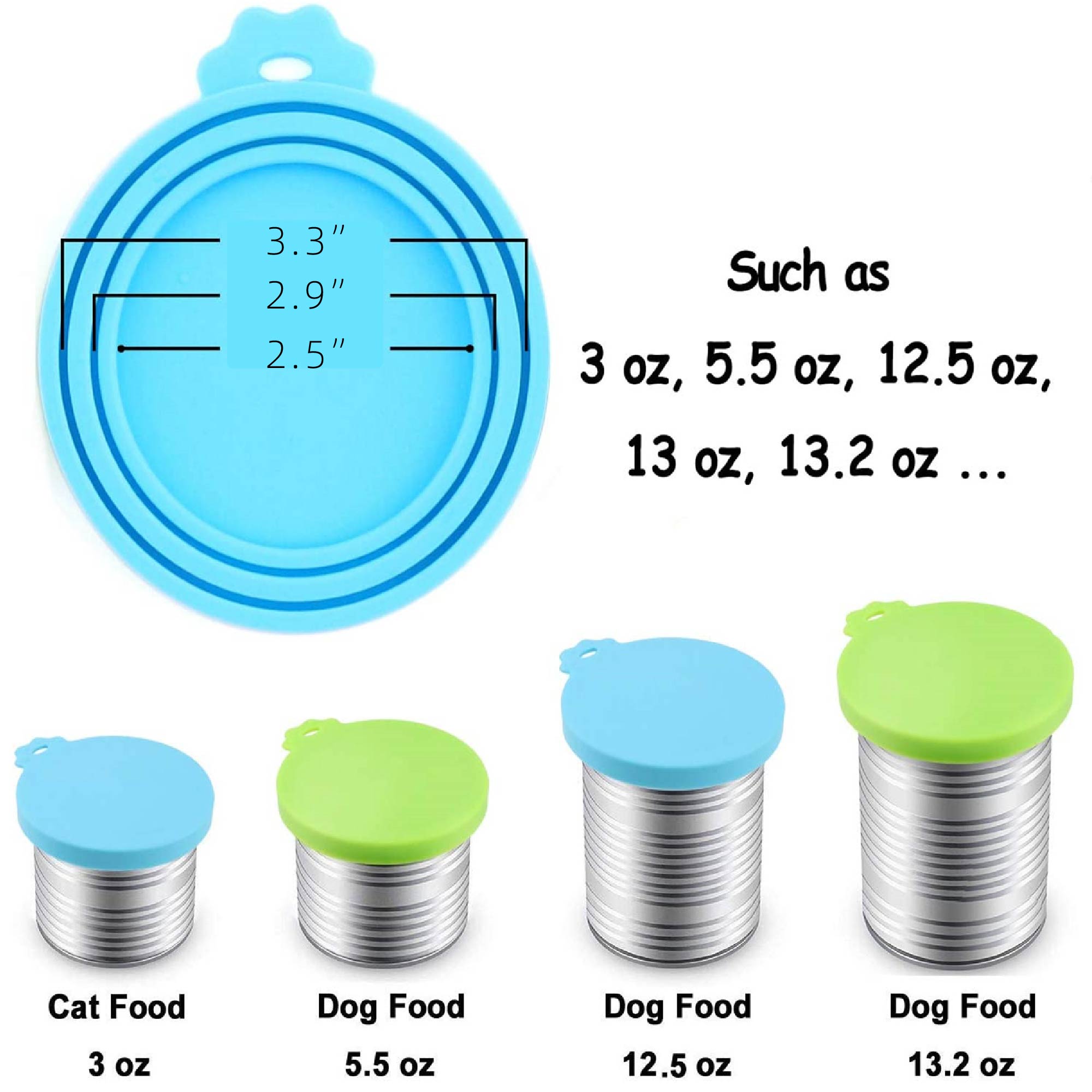 MOQ 10 pcs Pet Food Can Cover 2