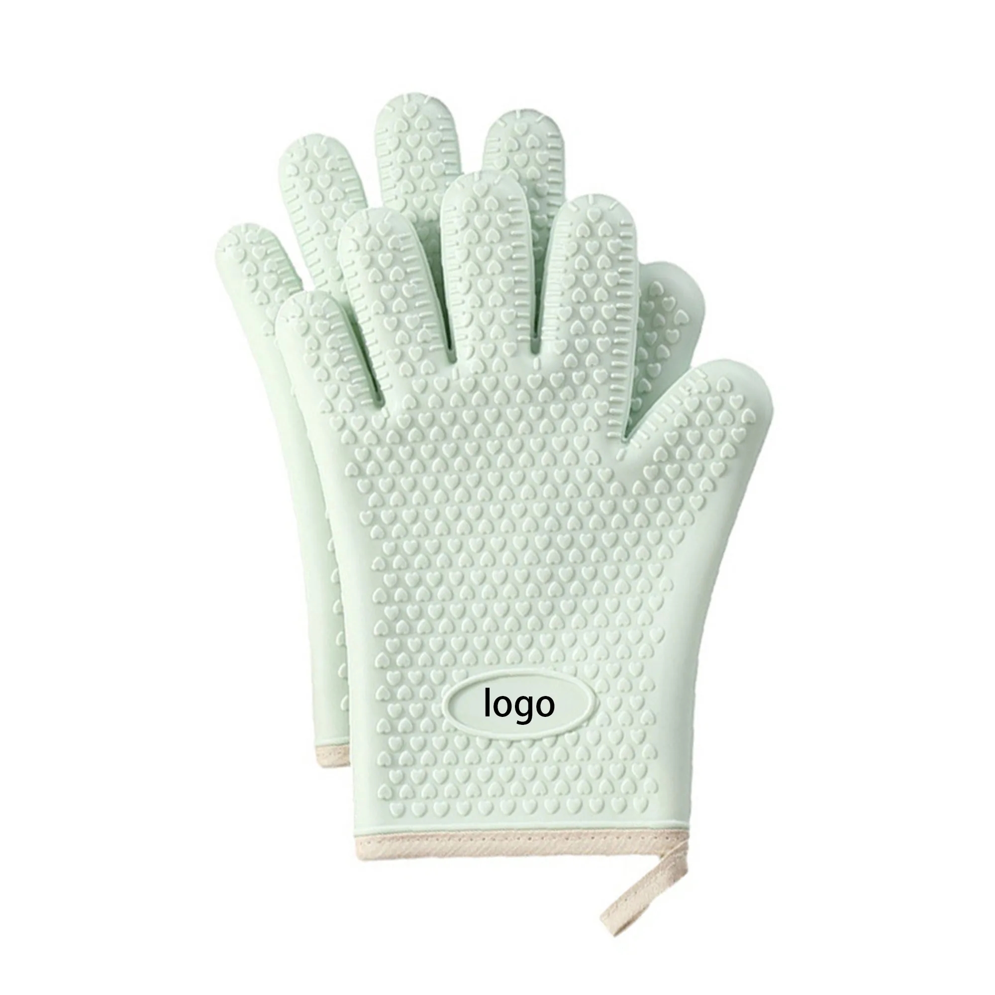 Silicone Five-Finger Heat Resistant Oven Mitts 2