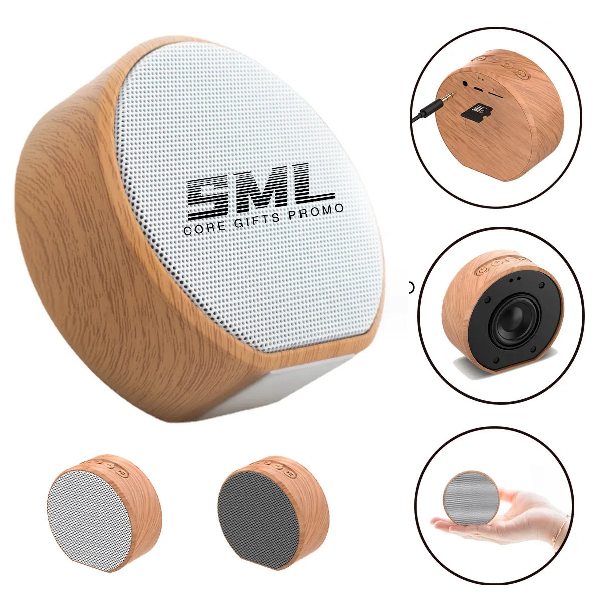 Wood Grain Blue tooth Mini Speaker 2