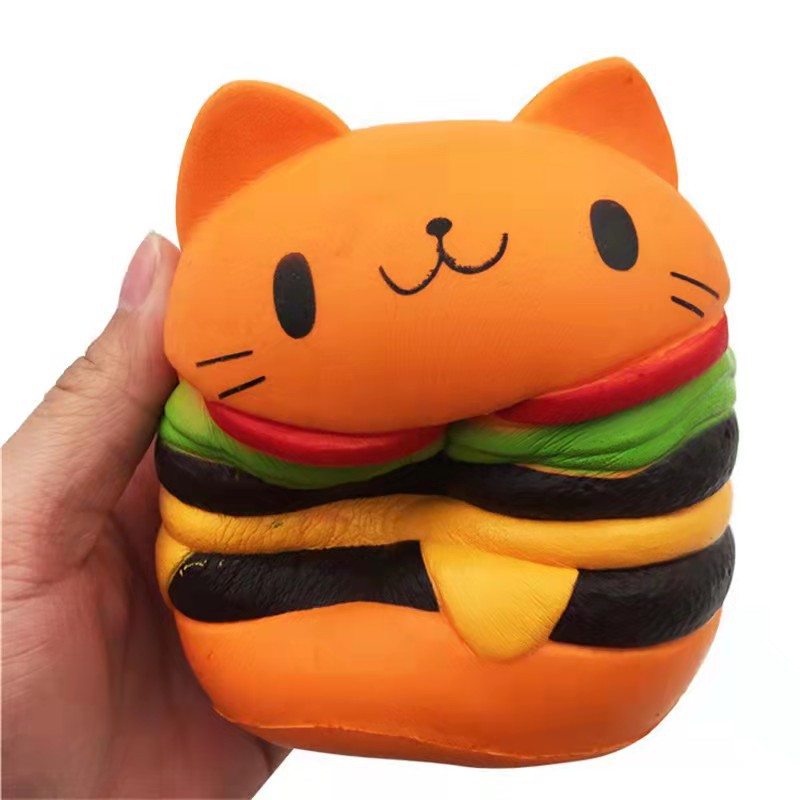 Squishy Hamburger Squeeze Toy Stress Reliever 4