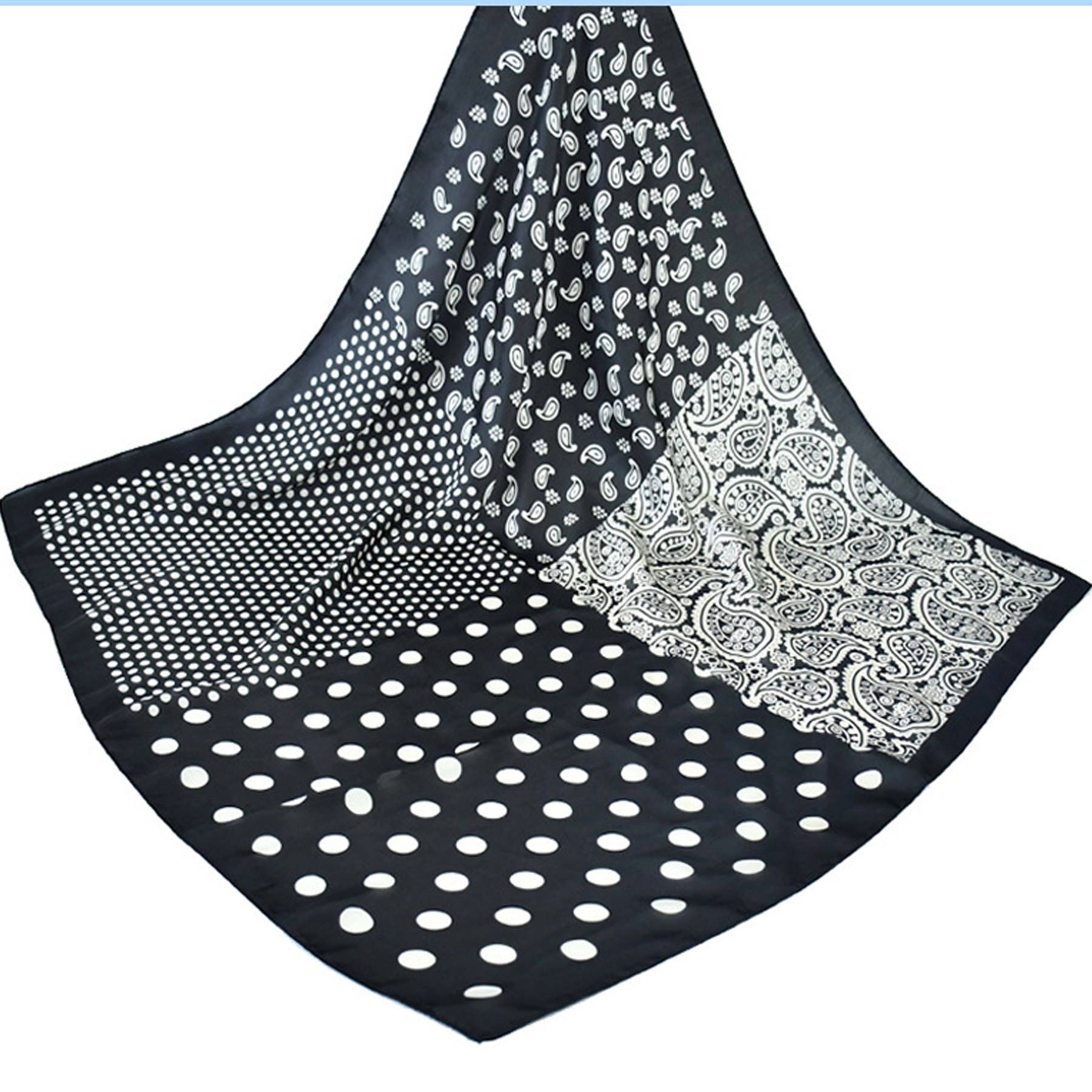 Square Silk Like Hair Scarf 3