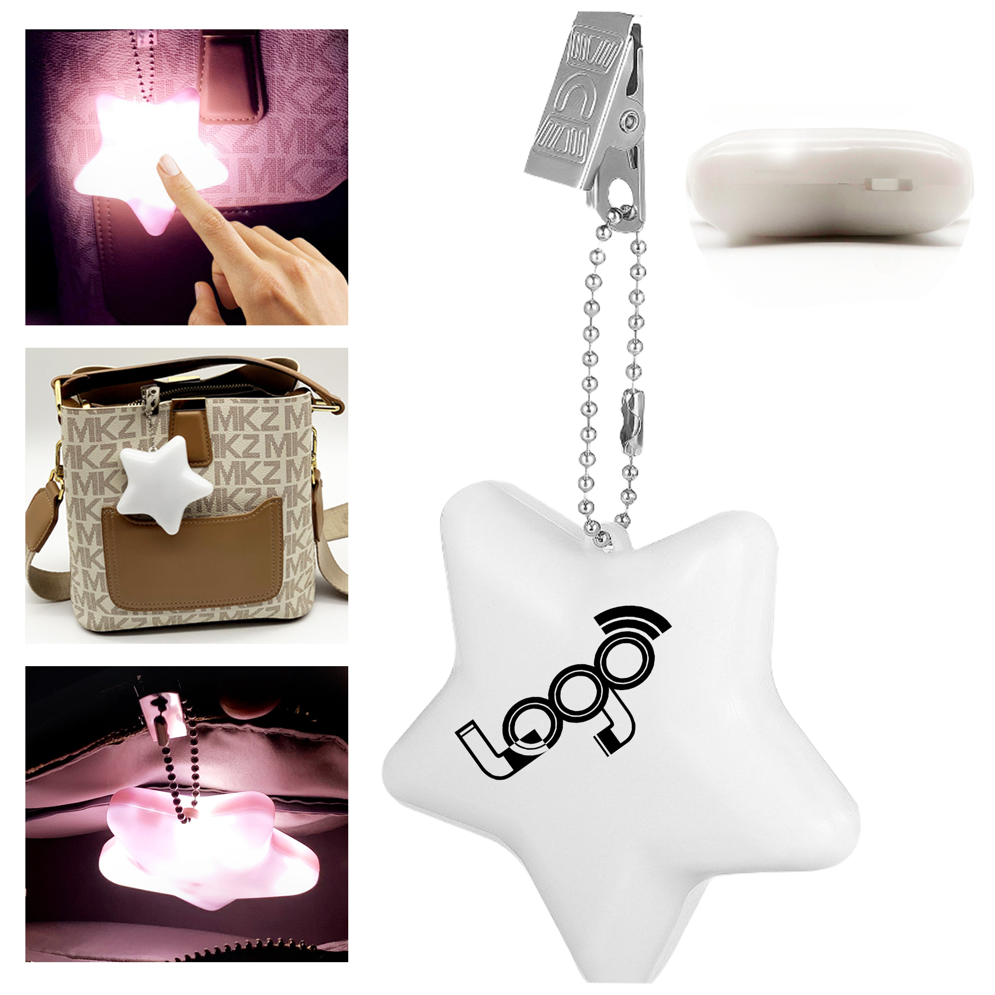 Touch-Sensitive LED Star Clip Light for Kids 2