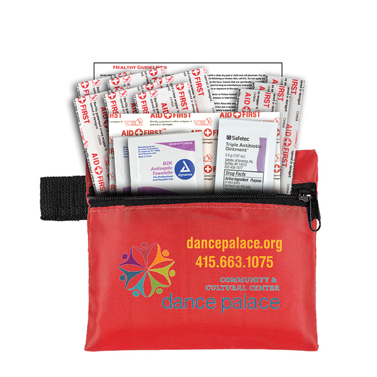 "Riverside Plus" 14 Piece Healthy Living Pack Components inserted into Zipper Pouch 21