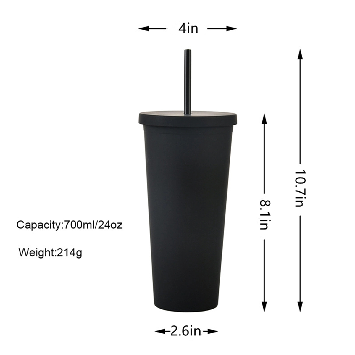 24 Oz Tumblers With Lids And Straws Colored Cups 5