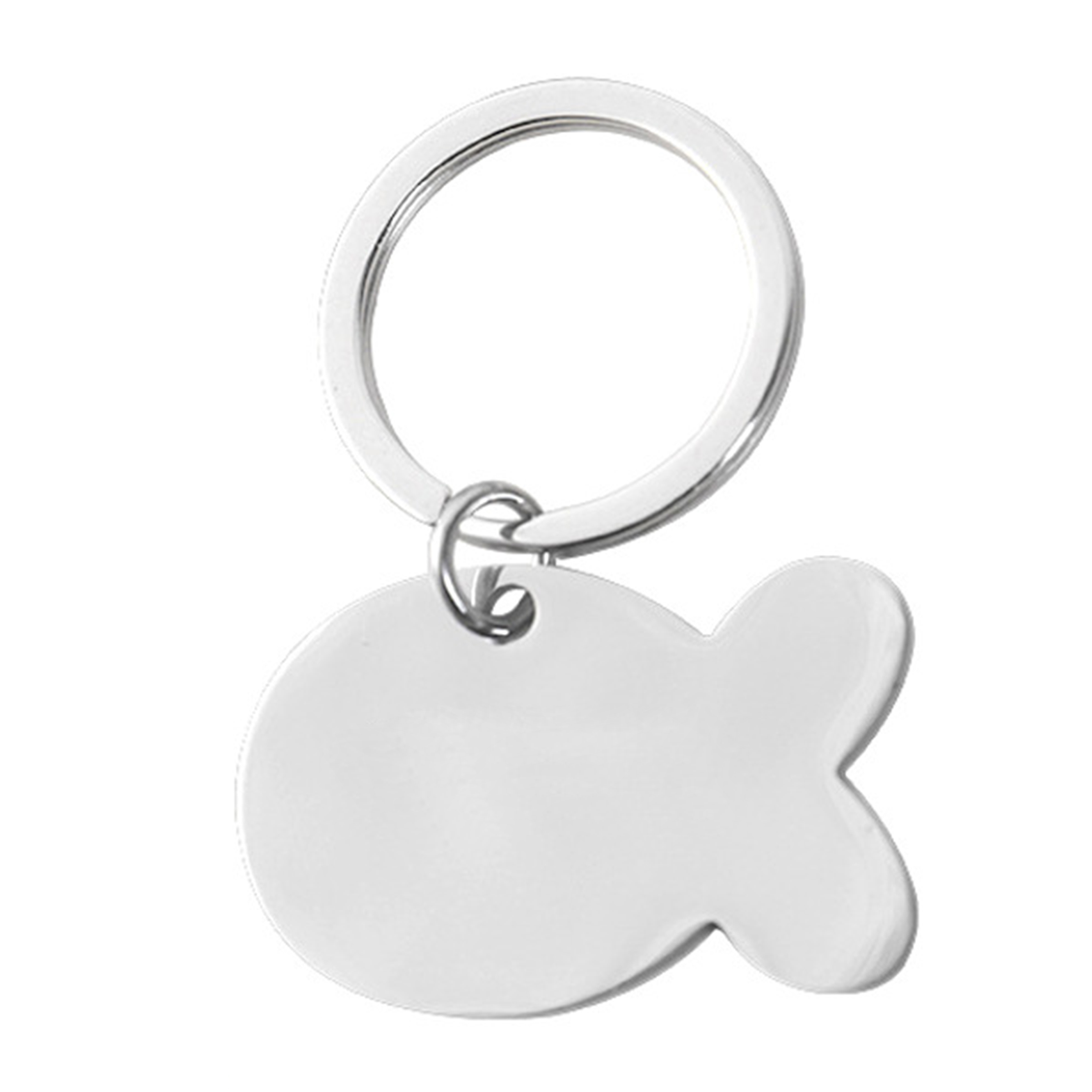 Stainless Steel Double-Sided Keychain 11