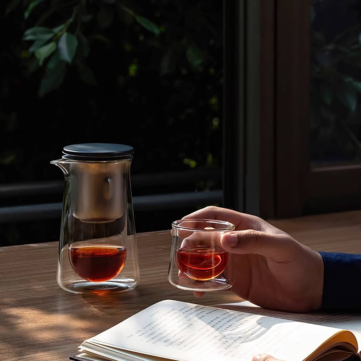 2 oz Double-Wall Insulated Glass Tea Cup 5