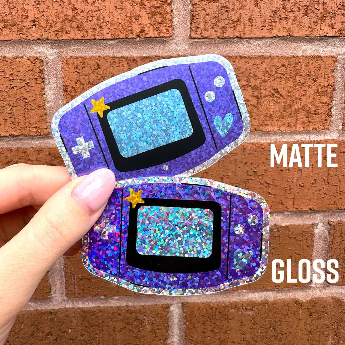 3"x3" Custom Glitter Stickers 3