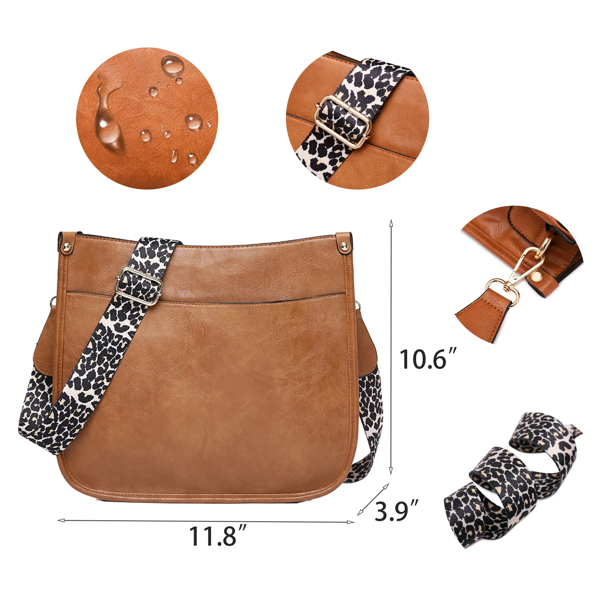 PU Leather Crossbody Shoulder Bag 2
