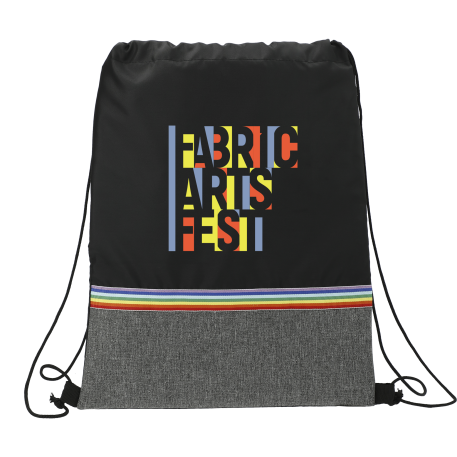 Rainbow RPET Drawstring Bag 14