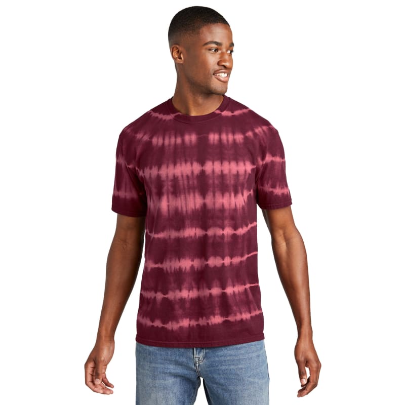 Port & Company Allover Stripe Tie-Dye Tee 22