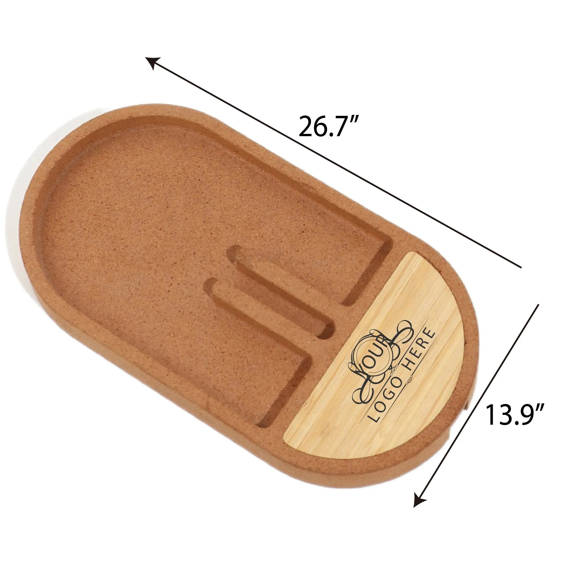 Cork Wireless Charging Pad Desktop Organizer 2