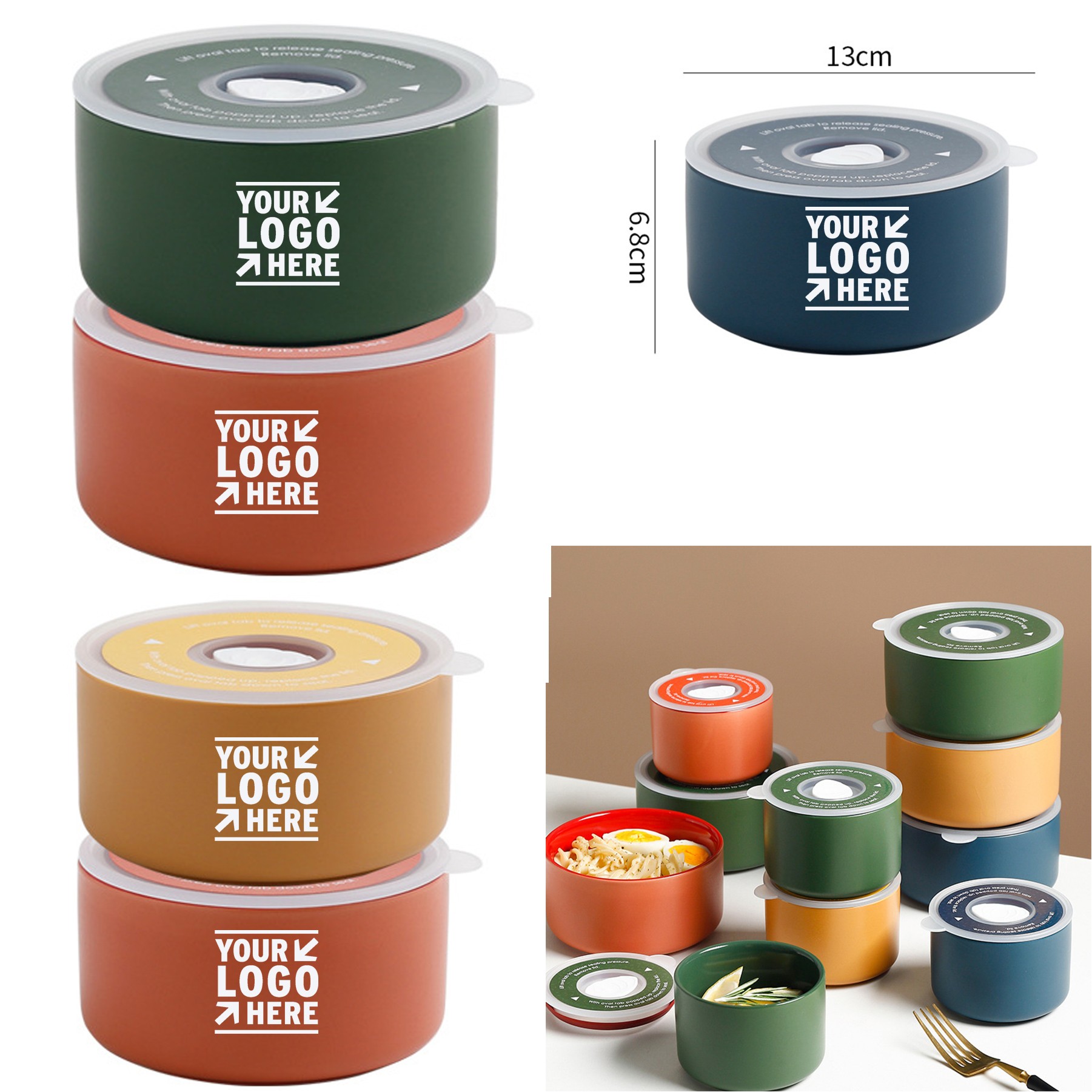 500 ML 17 oz Food Porcelain Ceramic Bowl 2