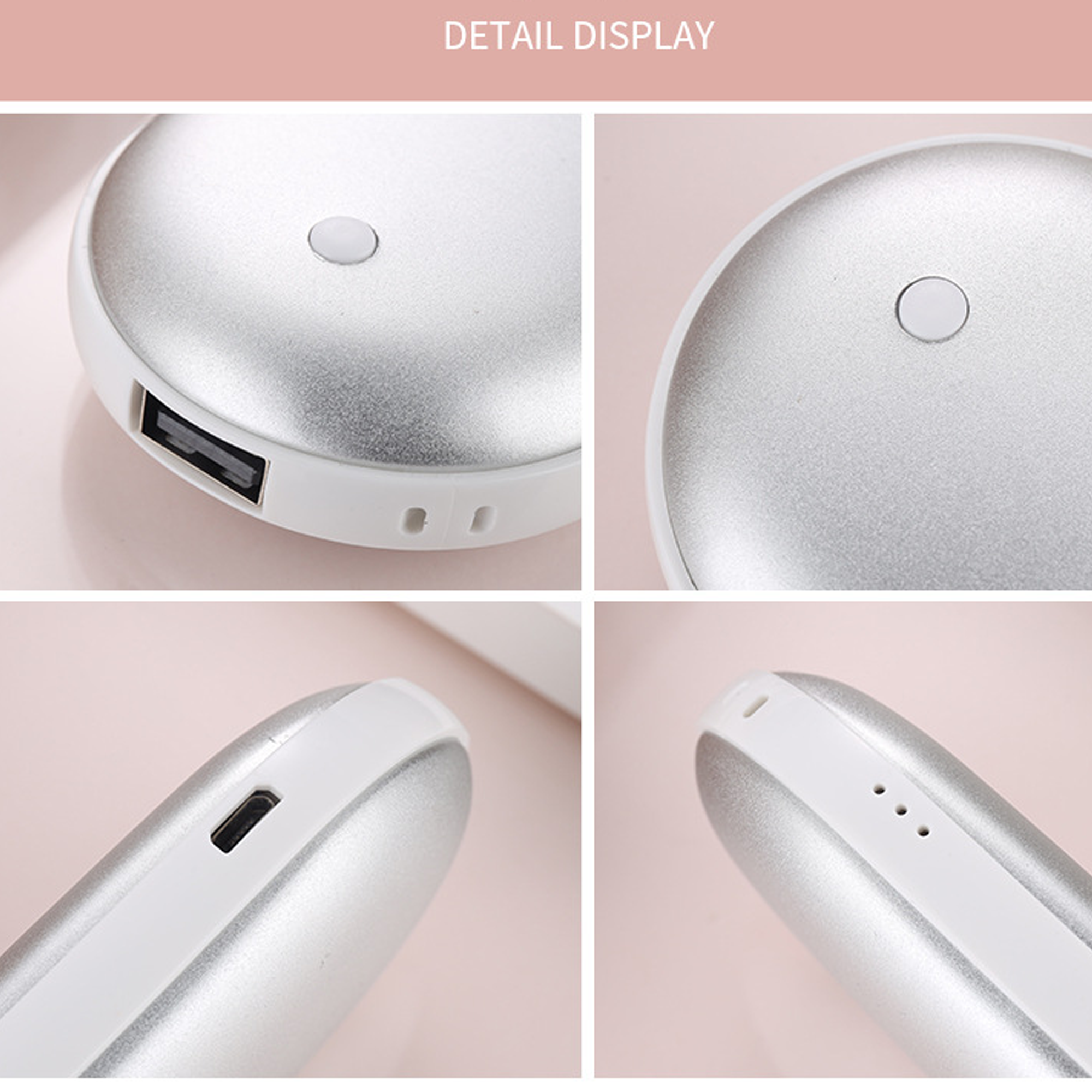 MOQ20 1200mAh Custom Rechargeable Hand Warmer 2