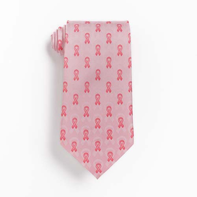 Pink Ribbon Novelty Tie 1