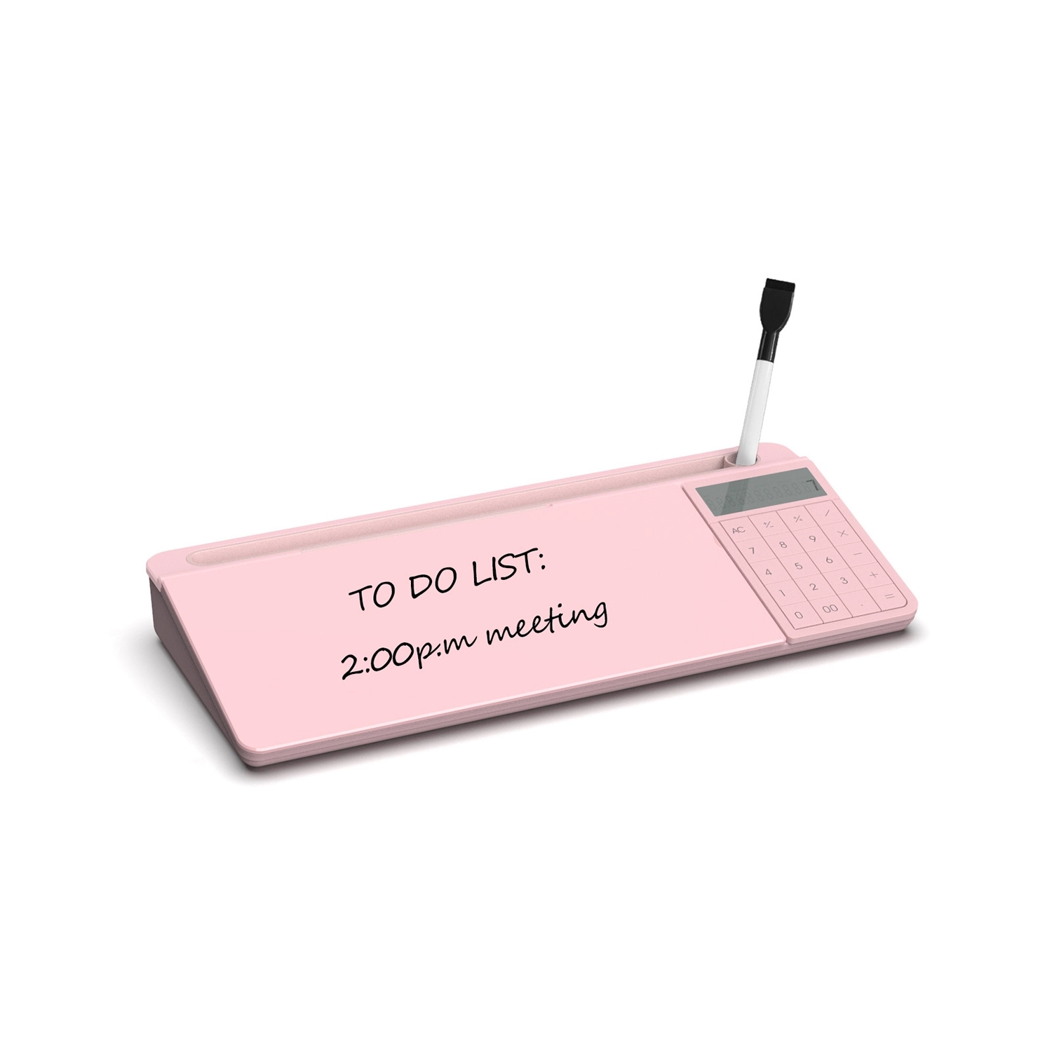 Glass Desktop Whiteboard with Calculator, custom desk accessory with logo imprint 3