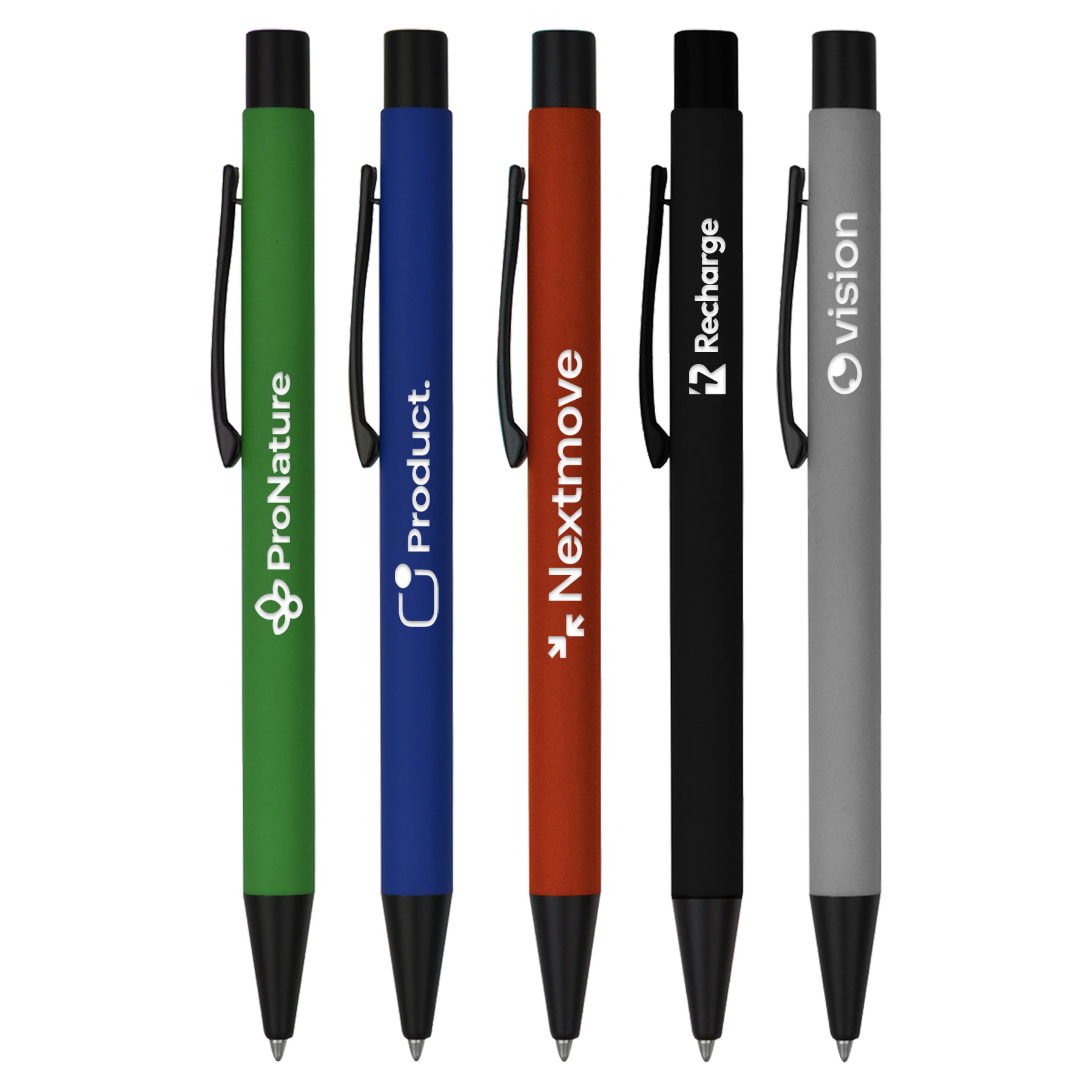 Soft-Touch Rubber Aluminum Pen 5